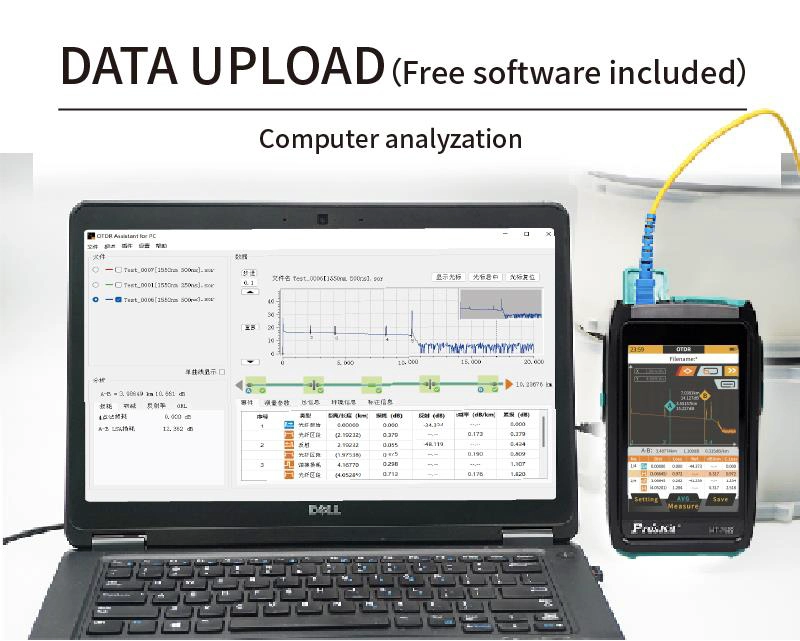PROSKIT mini OTDR tester καλωδίων οπτικής ίνας MT-7620 με οθόνη αφής - Image 10