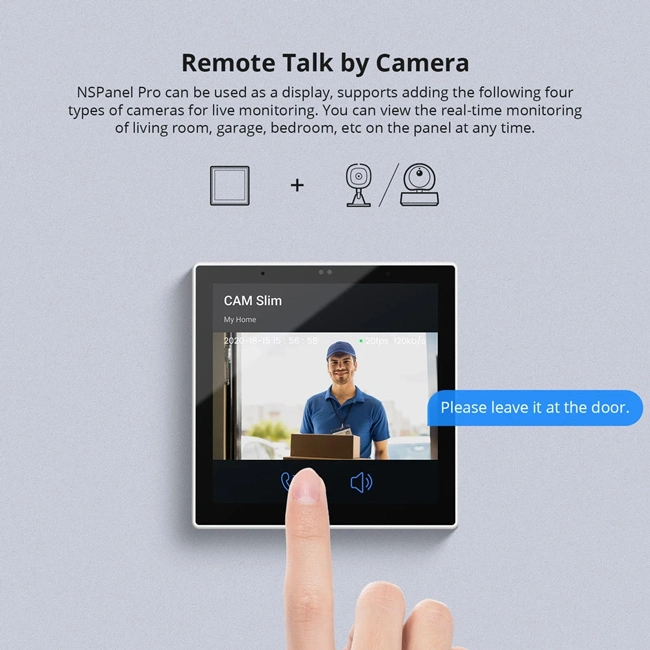 SONOFF smart panel ελέγχου NSPanel Pro, οθόνη αφής, Wi-Fi, Zigbee, λευκό - Image 12