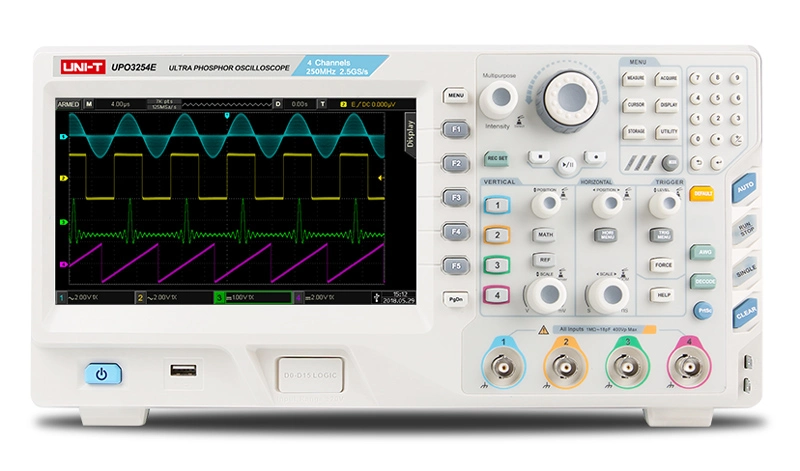 UNI-T ψηφιακός παλμογράφος πάγκου UPO3154E, 4 καναλιών, 150MHz - Image 3