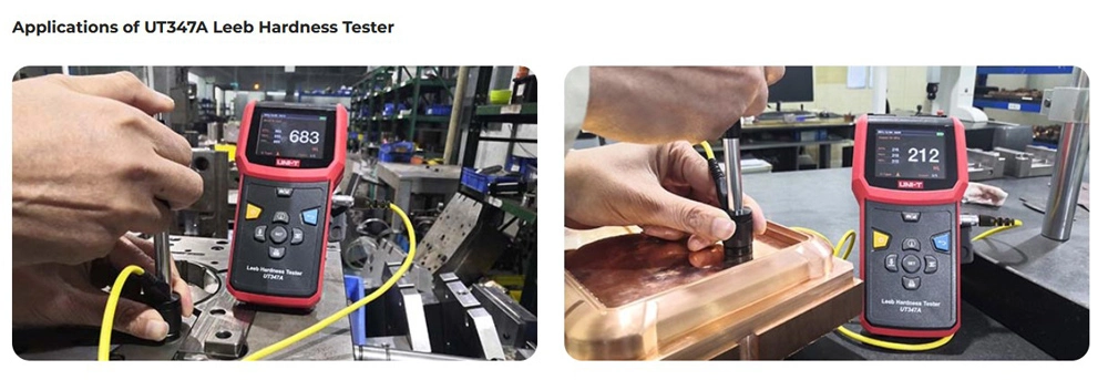 UNI-T ψηφιακός ελεγκτής σκληρότητας Leeb UT347A, με θερμική εκτύπωση - Image 2