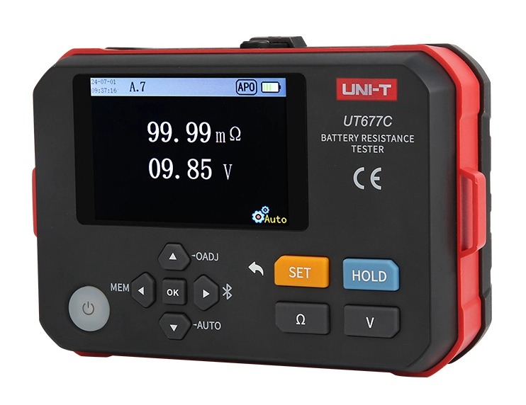 UNI-T μετρητής εσωτερικής αντίστασης μπαταριών UT677C, 0-3Ω, 0-120V