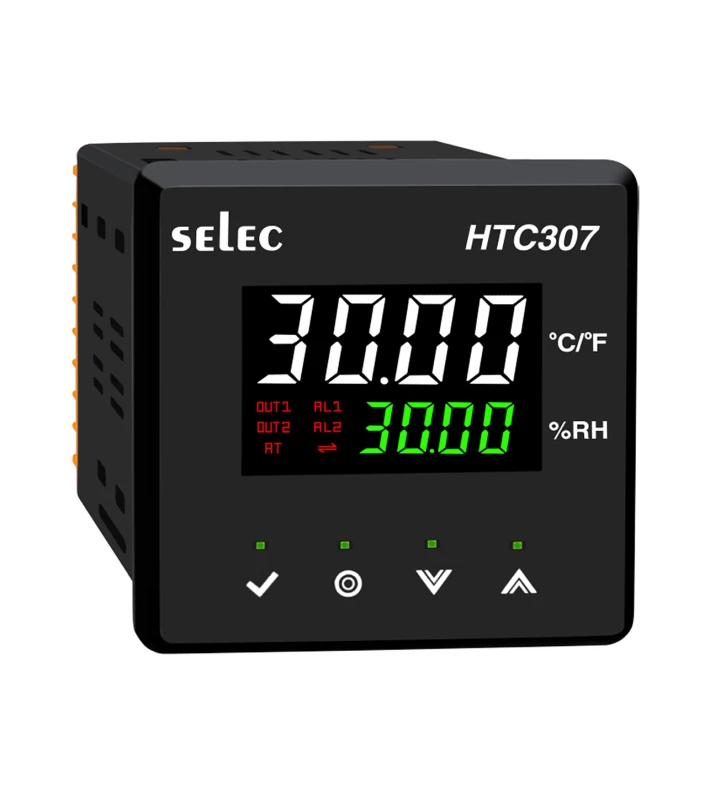 ΕΛΕΓΚΤΗΣ ΘΕΡΜΟΚΡΑΣΙΑΣ ΥΓΡΑΣΙΑΣ ΠΙΝΑΚΟΣ ΨΗΦΙΑΚΟΣ 96X96 2NO+2AL+RS-485 HTC307 SELEC