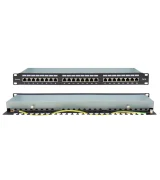 PATCH PANEL CAT5e FTP 24P 19" 1U ΜΕ ΟΔΗΓΟ ΚΑΛΩΔΙΩΝ SAFEWELL