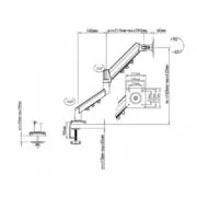 TVS13-011 Βάση με μπράτσο 2 αρθρώσεων 2