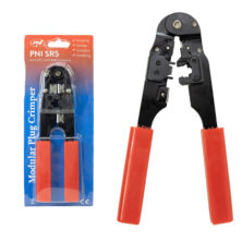 PNI SR5 Πρέσα Ακροδεκτών Δικτύου RJ45 (CAT5/CAT6) με Κόφτη & Απογυμνωτή Καλωδίων