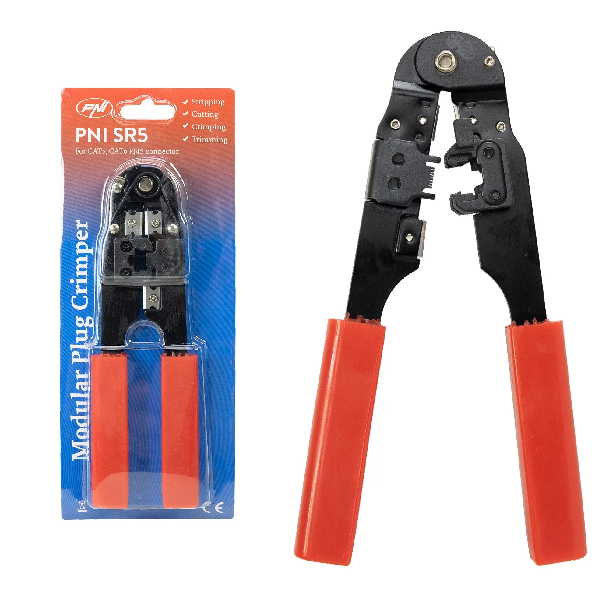 PNI SR5 Πρέσα Ακροδεκτών Δικτύου RJ45 (CAT5/CAT6) με Κόφτη & Απογυμνωτή Καλωδίων 3 PNI SR5 Πρέσα Ακροδεκτών Δικτύου RJ45 (CAT5/CAT6) με Κόφτη & Απογυμνωτή Καλωδίων