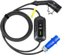 Φορητός Φορτιστής Ηλεκτρικού Αυτοκινήτου Μονοφασικός Type 2 Schuko 32A 7.4kW Αδιάβροχος PNI KW7 2