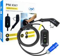 Φορητός Φορτιστής Ηλεκτρικού Αυτοκινήτου Μονοφασικός Type 2 Schuko 32A 7.4kW Αδιάβροχος PNI KW7 1