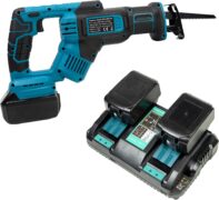 PNI CSW100 Σετ Σπαθόσεγα 18V με 2x 5Ah Μπαταρίες, Διπλό Φορτιστή & 4 Λάμες