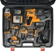 PNI WK450 Σετ Εργαλείων Μπαταρίας 18V (4-in-1) με 2x 5.0Ah & Βαλίτσα 9 Κρουστικό δραπανοκατσάβιδο και παλμικό κατσάβιδο μπαταρίας 18V