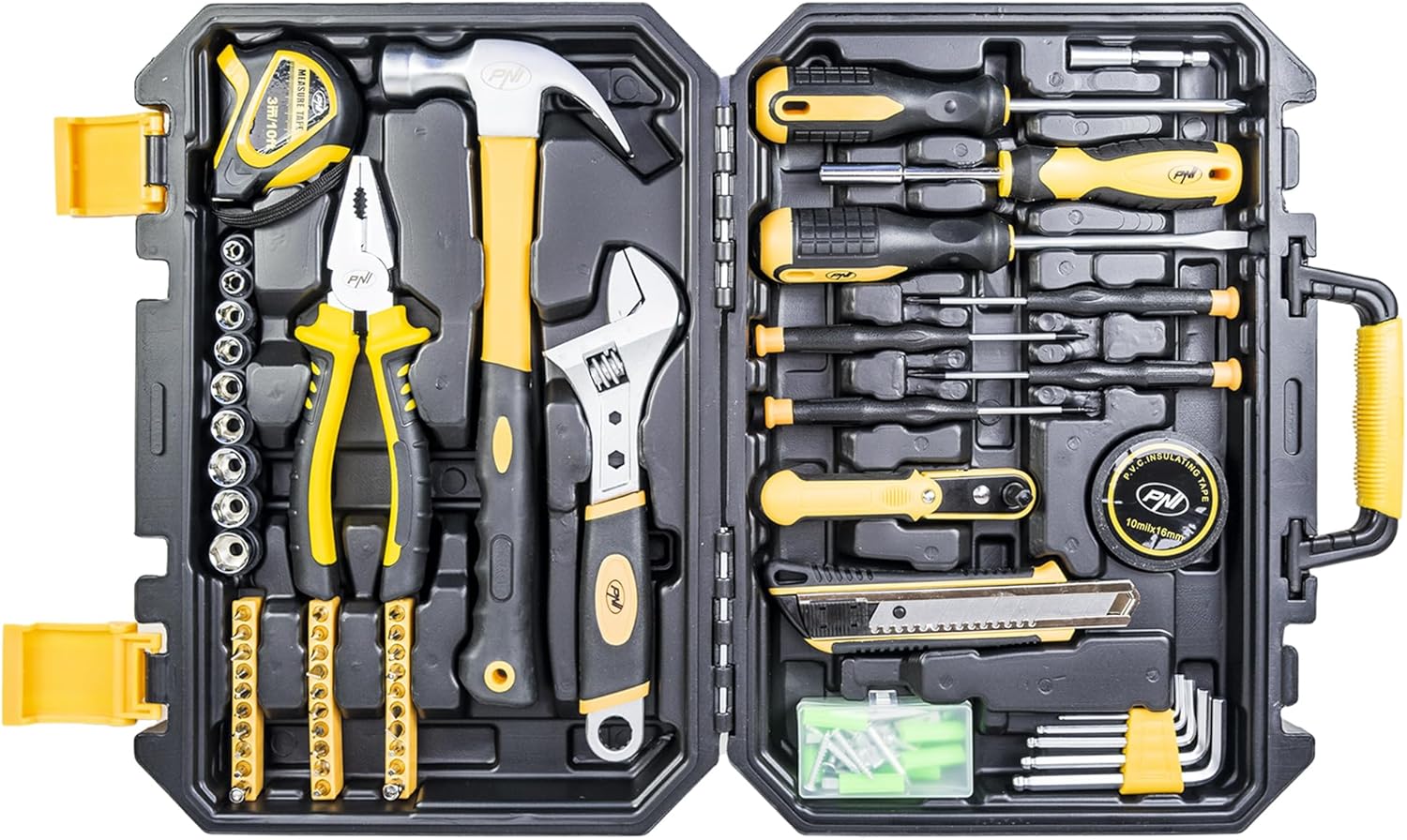 PNI TC100 Σετ Εργαλείων Χειρός 100 Τεμαχίων σε Βαλίτσα για το Σπίτι 4 PNI TC100 Σετ Εργαλείων Χειρός 100 Τεμαχίων σε Βαλίτσα για το Σπίτι - Image 3