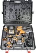PNI WK450 Σετ Εργαλείων Μπαταρίας 18V (4-in-1) με 2x 5.0Ah & Βαλίτσα 11 Βαλίτσα μεταφοράς με εργαλεία μπαταρίας PNI και 2 μπαταρίες