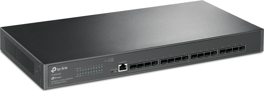 TP-LINK SX3016F V1 JetStream 16-Port 10GE SFP+ L2+ Managed Switch