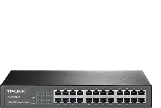 TP-LINK TL-SF1024 V9 24-Port 10/100Mbps Rackmount Switch