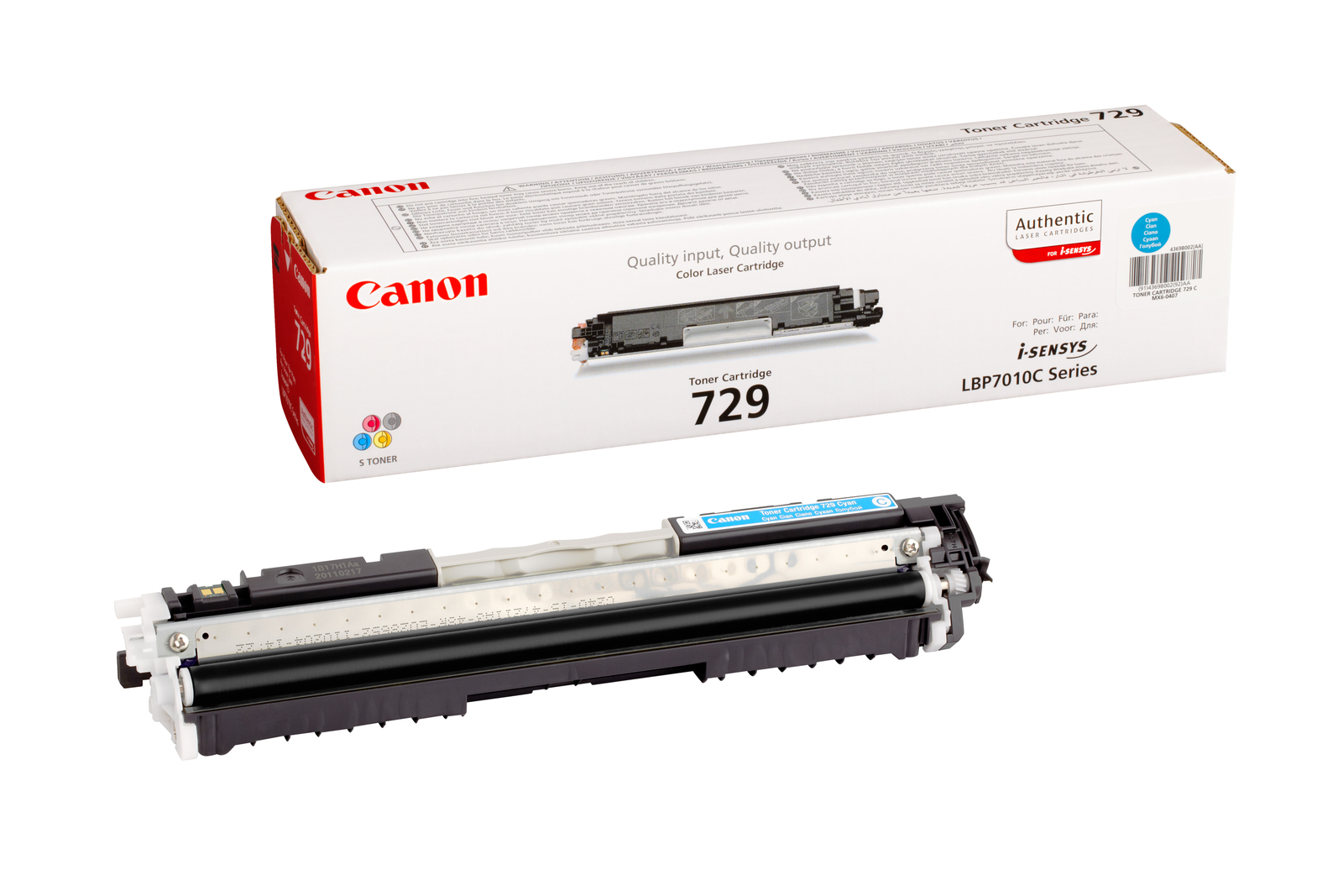 Canon 729C Γνήσιο Toner Laser Εκτυπωτή Κυανό 1000 Σελίδων 4369B002