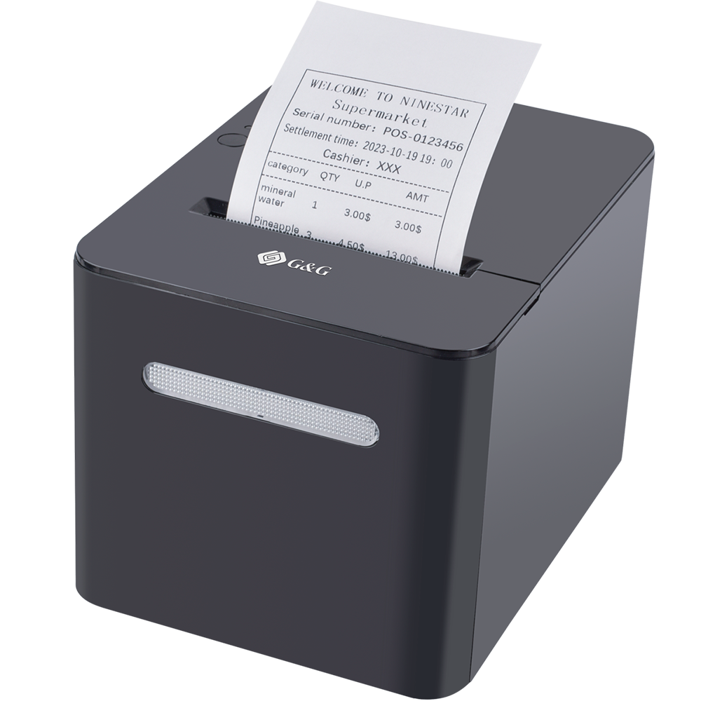 Επαγγελματικός θερμικός εκτυπωτής αποδείξεων GG-TD80 με προστασία IP54 και ταχύτητα εκτύπωσης 250mm/s για συστήματα POS