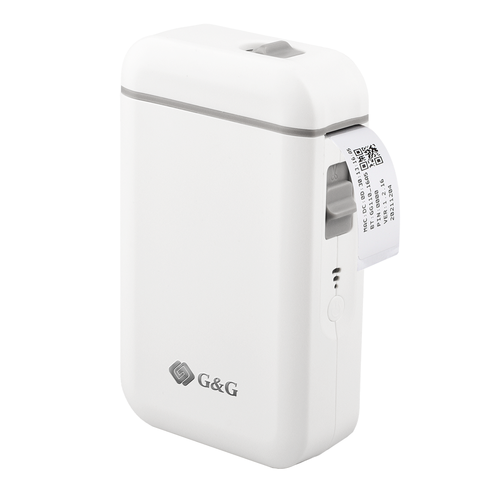 G&G GG-D110 φορητός εκτυπωτής ετικετών direct thermal USB 203DPI