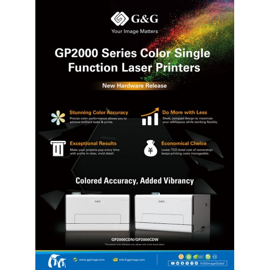 G&G GP2000CDW Εκτυπωτής Έγχρωμος Laser Wi-Fi Ethernet Duplex 6 G&G GP2000CDW Εκτυπωτής Έγχρωμος Laser Wi-Fi Ethernet Duplex - Image 5