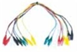 CR-620 Χρωματιστά Καλώδια Κροκοδειλάκια 20τμχ 60cm 1