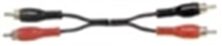 CR-130 Μαύρο Καλώδιο 2RCA Αρσενικό σε 2RCA Αρσενικό 3m