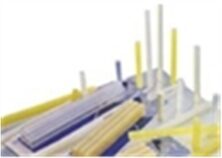 KL-925/BL Κίτρινη Κόλλα Σιλικόνης 6 Τεμαχίων 20cm X Ø1cm