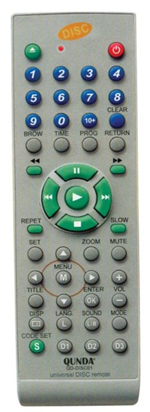 QD-DISC02 Universal Τηλεκοντρόλ 3 QD-DISC02 Universal Τηλεκοντρόλ