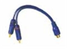 CR-881 Rca Y Αντάπτορας Θηλυκό σε 2 Αρσενικά Χρυσός