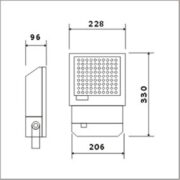 HLL-315 Προβολέας LED 15W Ip65 Ψυχρό Λευκό 2