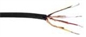 IS4C712 Μαύρο Στρογγυλό Τετρακάναλο Καλώδιο Μικροφώνου 4X0.22mm² 4.5mm 1