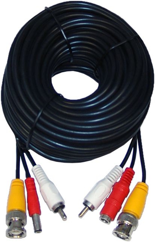 VCA-15 Καλώδιο CCTV 15m με Bnc, Rca & Dc