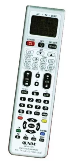 QD-ATD01 Universal Τηλεχειριστήριο με Οθόνη LCD και για 3 Συσκευές