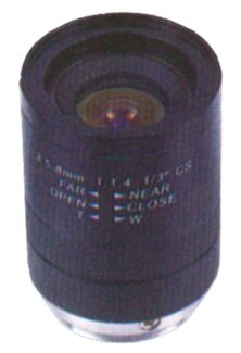 LNM-080 Φακός 8mm Ρυθμιζόμενης Ίριδας CS Mount