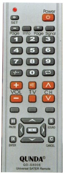 QD-S800E Universal Τηλεχειριστήριο για Δορυφορικούς Δέκτες