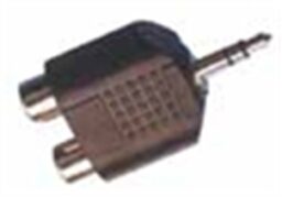 AA-043 Αντάπτορας Ήχου 3.5mm Stereo Αρσενικό σε 2XRCA Θηλυκό 1
