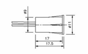MC-33E Μαγνητική Επαφή Χωνευτή για Ξύλινα Κουφώματα 2