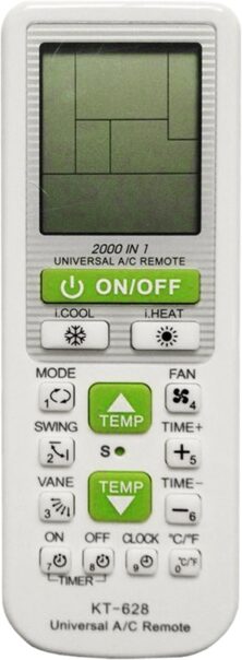 KT-628 Πολυτηλεχειριστήριο Κλιματιστικού Οθόνη LCD