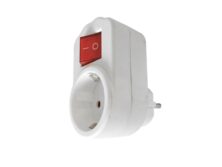 RMK2-01/01 Λευκό Πολύπριζο Ασφαλείας με Διακόπτη