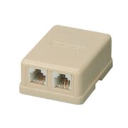 TA-1019A/K Τηλεφωνική Πρίζα Αυτοκόλλητη Κρεμ