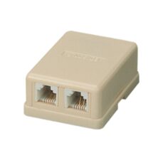 TA-1019A/K Τηλεφωνική Πρίζα Αυτοκόλλητη Κρεμ