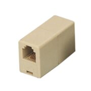 TA-1010K Μούφα Τηλεφώνου Θηλυκό σε Θηλυκό 6P4C Κρεμ 1