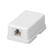 TA-1018W Τηλεφωνική Πρίζα Αυτοκόλλητη Άσπρη 1