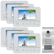 VDM-60 Σετ Θυροτηλεόρασης 6 Μόνιτορ & 1 Κάμερα 7 με Νυχτερινή Όραση 1