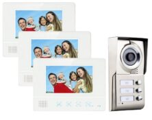 VDM-30 Σετ Θυροτηλεόρασης 3 Μόνιτορ & 1 Κάμερα 7 με Νυχτερινή Όραση