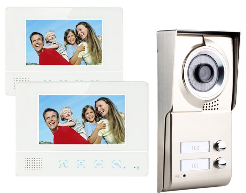 VDM-20 Σετ Θυροτηλεόρασης 2 Μόνιτορ & 1 Κάμερα 7 με Νυχτερινή Όραση