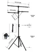 LST-50 Βάση Φωτιστικών Ρυθμιζόμενο Ύψος 50kg 2
