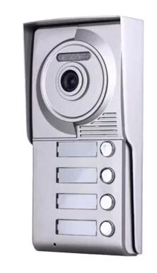 VDM-704 Αντιβανδαλιστική Εξωτερική Τετραπλή Κάμερα Μπουτονιέρα Θυροτηλεόρασης 1MP Νυχτερινής Όρασης