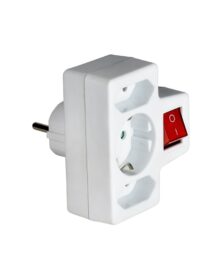 SQ-GBK-01/01/2B Σούκο Πολύπριζο 3 Πρίζες με Διακόπτη