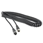 CV-TH6M/CR-170 Σπιράλ Καλώδιο CCTV 6m με 4PIN για Κάμερα & Ήχο