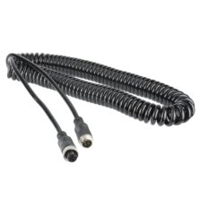 CV-TH6M/CR-170 Σπιράλ Καλώδιο CCTV 6m με 4PIN για Κάμερα & Ήχο