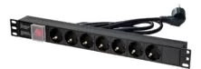 GN-1907P Πολύμπριζο Rack 1U 7 Σούκο με Διακόπτη